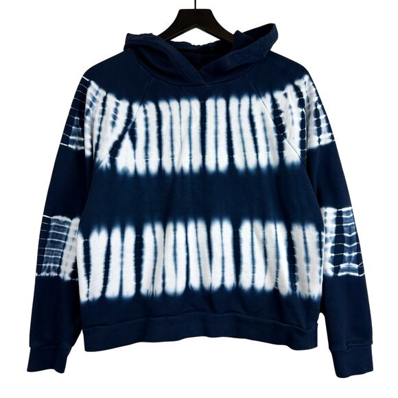 Madewell L Tie Dye Pullover Hoodie Sweatshirt Blue - L - Picture 1 of 9